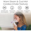 Cordless Steam Inhaler – Warm Steam & Cool Mist Functions, with Vapor Pad Tray - Personal Care - 2 - thumbnail