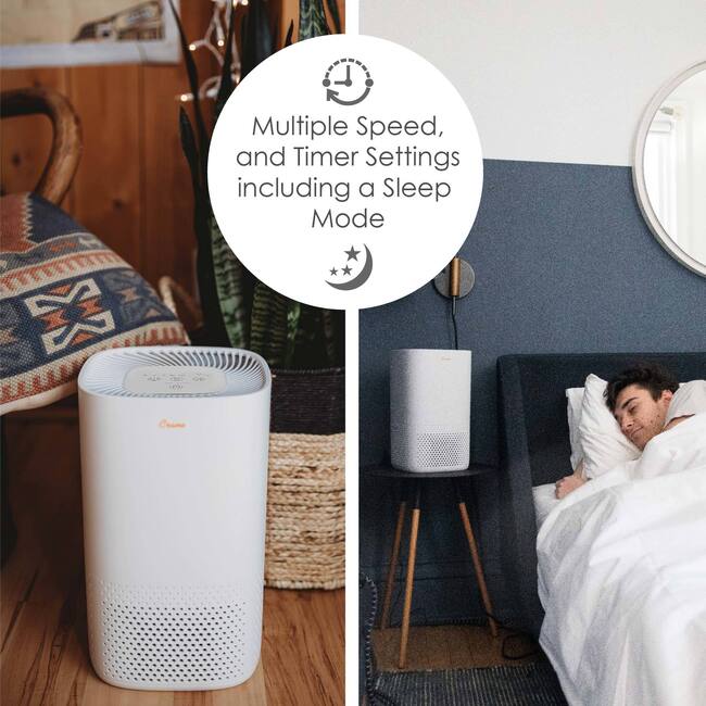 Crane Air Purifier with True HEPA Filter – Quiet, Compact, and Powerful Air Cleaning for Home, Bedroom, and Office, EE-5067 - Personal Care - 3