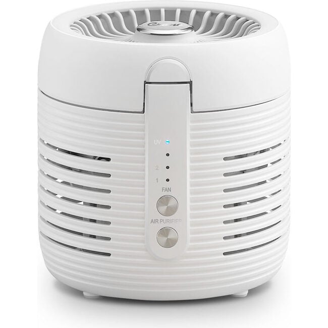 Crane 2-in-1 Air Purifier and Desk Fan, Fan and Air Purifier Combo, Ideal Office Desk Fan, Night Stand Fan, or Mini Fan For Dorm, Small Bedroom Fan, Small HEPA Air Purifier, Small Fan For Desk - Personal Care - 5