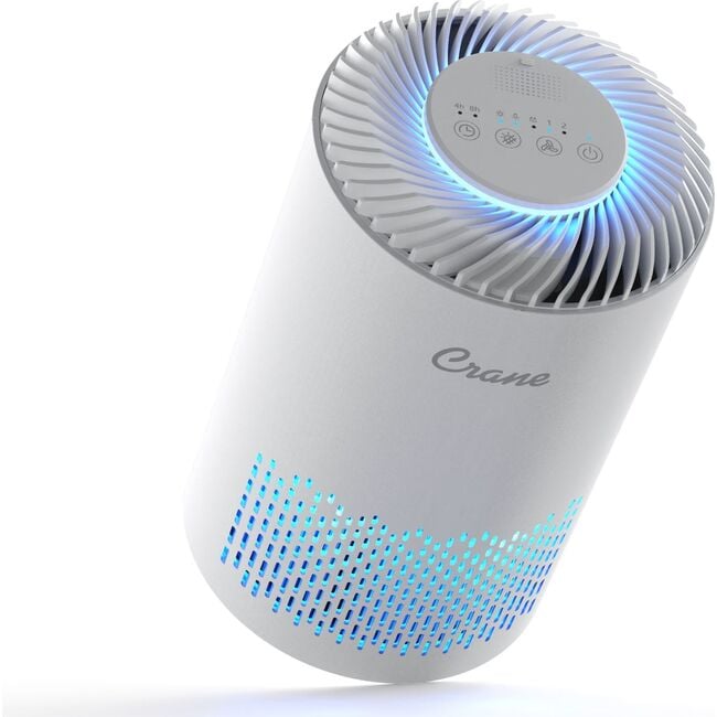 Crane True HEPA Air Purifier, Up To 150Sq. Ft., With Aroma Tray, Night Light, Adjustable Fan Speed and Timer Function - Personal Care - 4