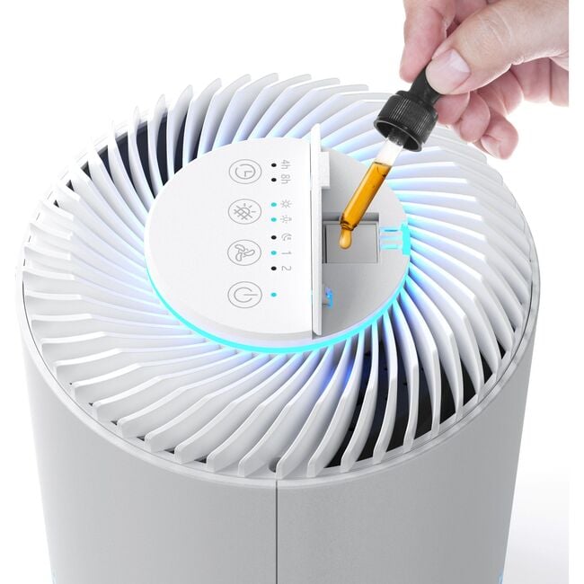 Crane True HEPA Air Purifier, Up To 150Sq. Ft., With Aroma Tray, Night Light, Adjustable Fan Speed and Timer Function - Personal Care - 6