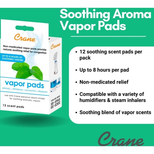Crane Universal Vapor Pads – Menthol Eucalyptus - Personal Care - 5