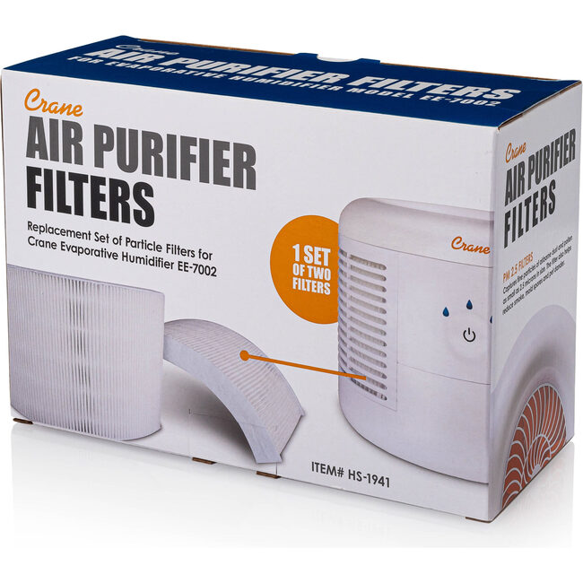 Crane Genuine Replacement HEPA Filter For Air Purifier Model EE-7002AIR - Personal Care - 6