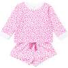 Stella Girls' Sweatshirt Short Set, Confetti Hearts Pink - Mixed Apparel Set - 1 - thumbnail