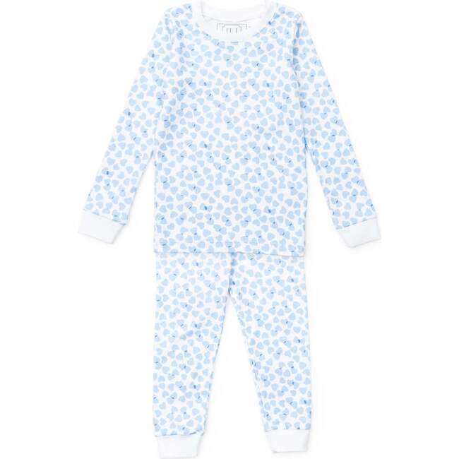 Grayson Pajama Pant Set, Confetti Hearts Blue