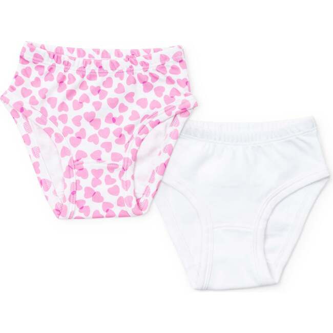 Lauren Girls' Underwear Set, Confetti Hearts Pink/White