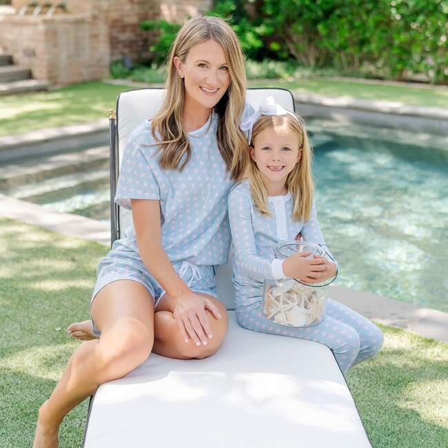 Riley Women's Pajama Short Set, Seaside Starfish - Pajamas - 3