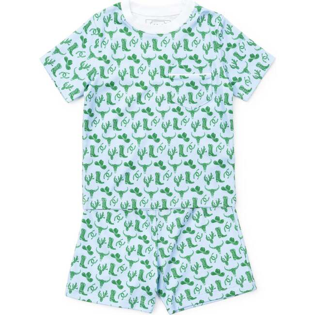 Charles Boys' Short Set, Wild West Blue