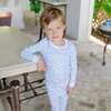 Grayson Pajama Pant Set, Confetti Hearts Blue - Pajamas - 2 - thumbnail