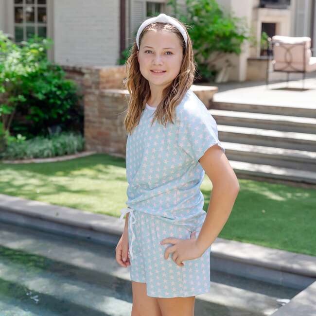 Riley Women's Pajama Short Set, Seaside Starfish - Pajamas - 4