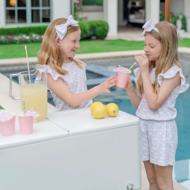 Rae Girls' Romper, Poolside Palms - Rompers - 3