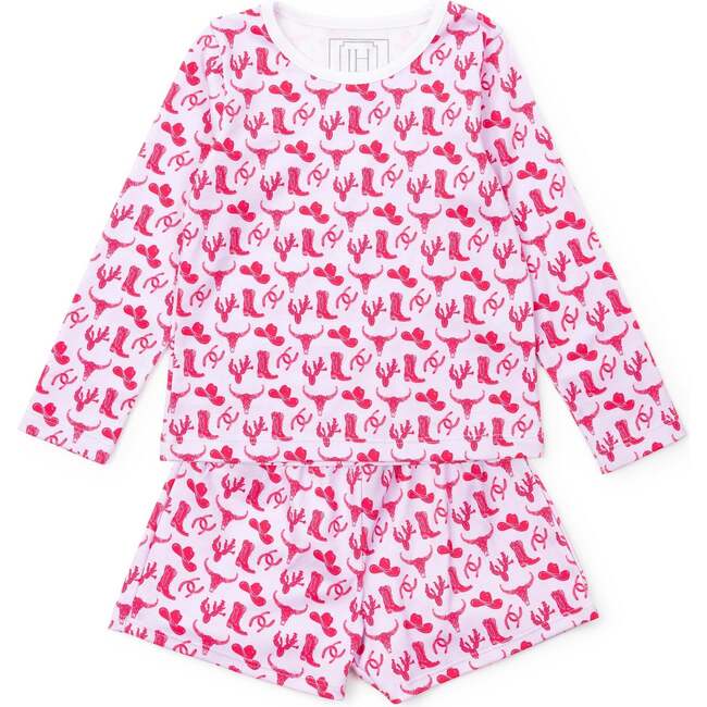 Sophie Girls' Short Set, Wild West Pink