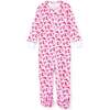 Parker Girls' Zipper Pajama, Wild West Pink - Footie Pajamas - 1 - thumbnail