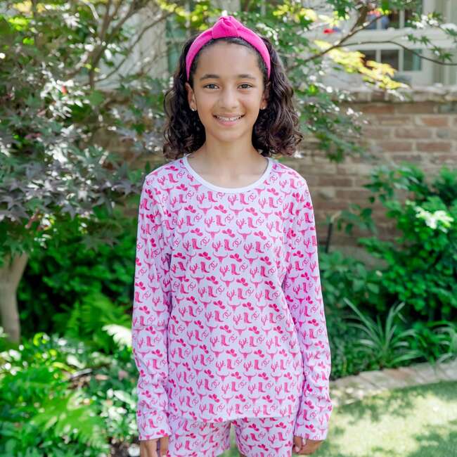 Sophie Girls' Short Set, Wild West Pink