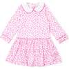 Lillian Girls' Dress, Confetti Hearts Pink - Dresses - 1 - thumbnail
