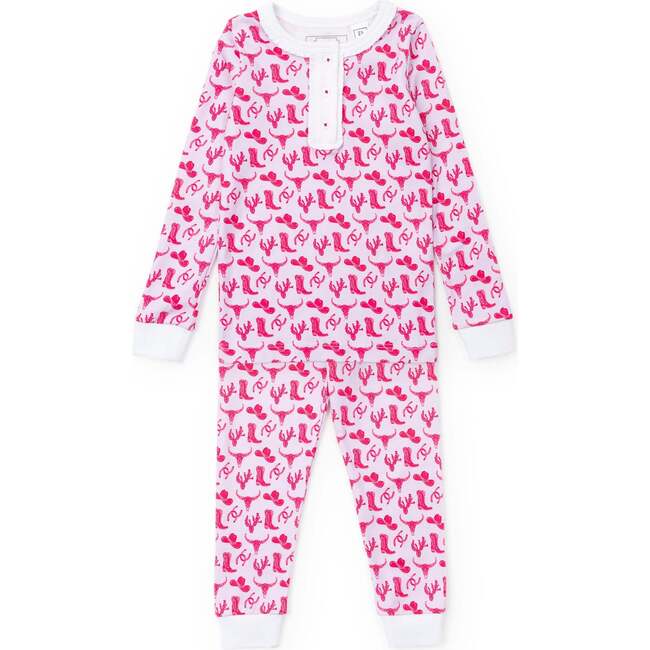 Alden Girls' Pajama Pant Set, Wild West Pink
