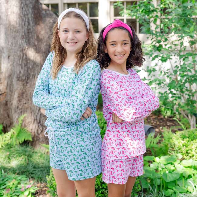 Sophie Girls' Short Set, Wild West Pink - Mixed Apparel Set - 3