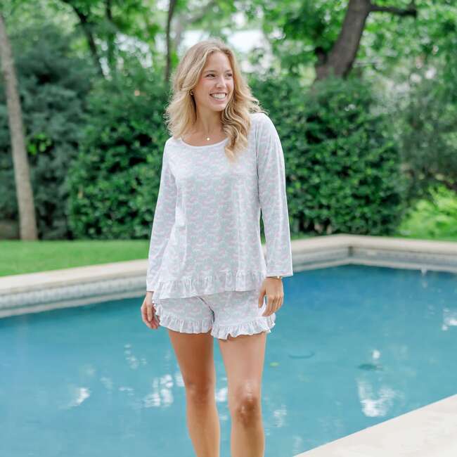 Kathryn Women's Pajama Short Set, Poolside Palms