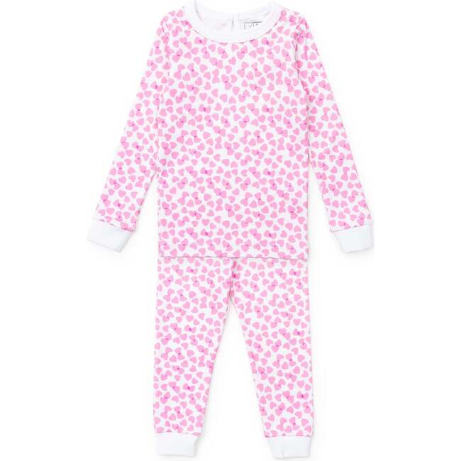 Ava Girls' Pajama Pant Set, Confetti Hearts Pink