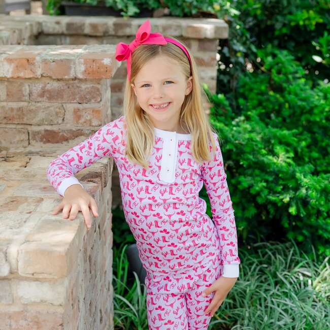 Alden Girls' Pajama Pant Set, Wild West Pink