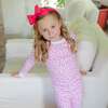Ava Girls' Pajama Pant Set, Confetti Hearts Pink - Pajamas - 2