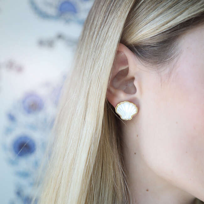 Sankaty Scallop Stud - Earrings - 3