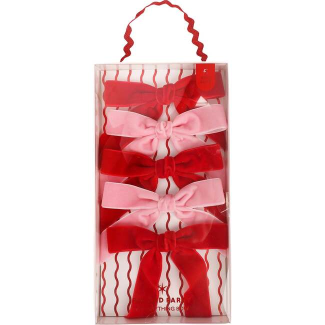 The Anything Holiday Velveteen Decor Bows Set