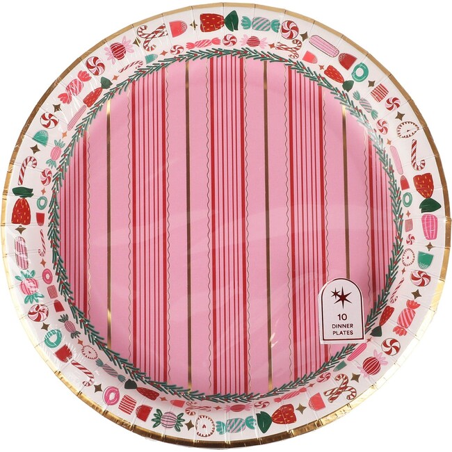 Peppermint Party Dinner Plate