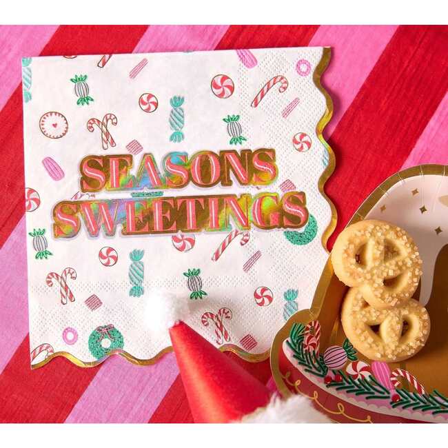Season’s Sweetings Treat Napkin - Party Accessories - 5