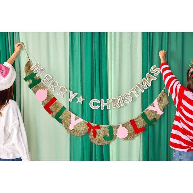 Merry & Bright Reuseable Banner - Party Accessories - 3