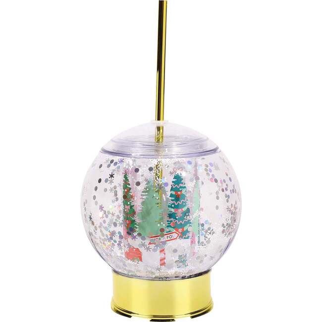 Let It Snow Globe Sipper Novelty Cup
