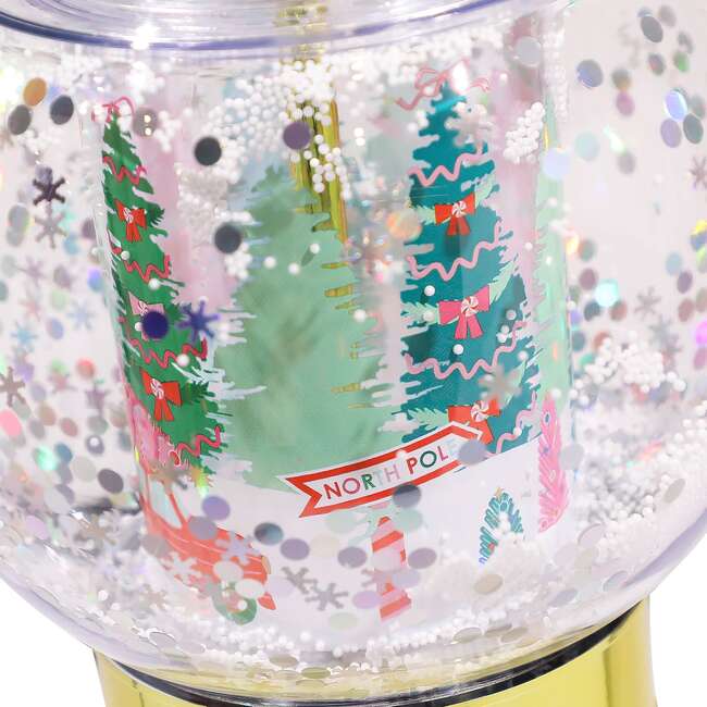 Let It Snow Globe Sipper Novelty Cup - Party Accessories - 3