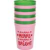 Extra Merry & Bright Reusable Holiday Party Cups (set of 8) - Party Accessories - 2 - thumbnail