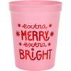 Extra Merry & Bright Reusable Holiday Party Cups (set of 8) - Party Accessories - 3 - thumbnail