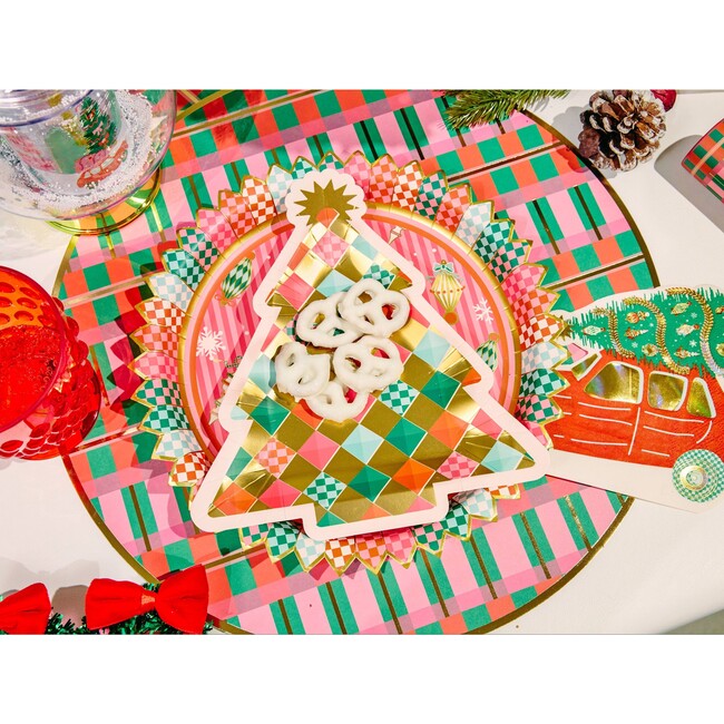 Holiday Cheer Tree Dessert Plate