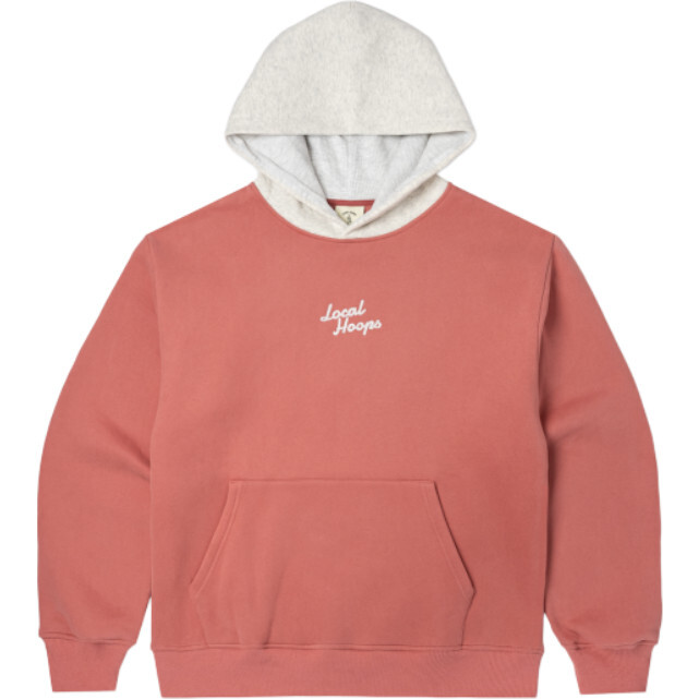 Kids Two Tone Coral Hoodie