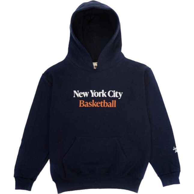 Kids New York City Basketball Hoodie, Navy