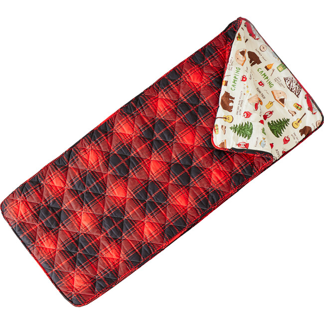 Campout Red Plaid Sleeping Bag - Playhouses - 1