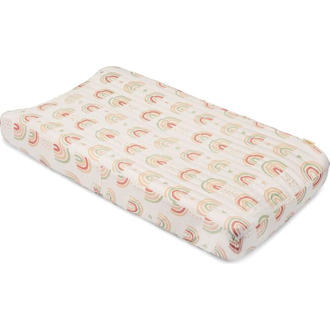 Parker Quilted Change Pad Cover (Rainbow)