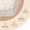 Willow Fitted Crib Sheet (Neutral Leaf) - Crib Sheets - 2