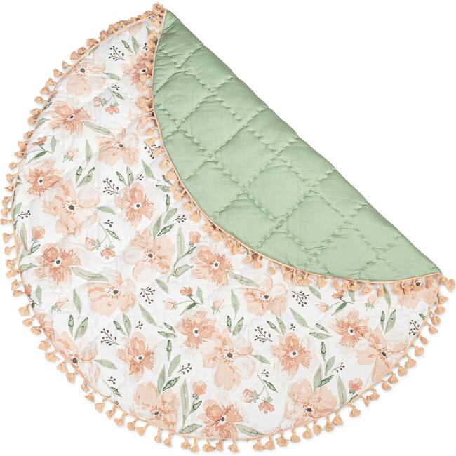 Parker Quilted Baby Play Mat (Pink Floral)