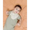 Willow 3-pc Muslin Baby. Bib Set (Neutral Leaf) - Bibs - 3