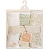 Willow 3-pc. Newborn Burp Cloth Set (Neutral Leaf) - Burp Cloths - 4 - thumbnail