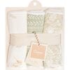 Willow 3-pc. Newborn Burp Cloth Set (Neutral Leaf) - Burp Cloths - 6 - thumbnail