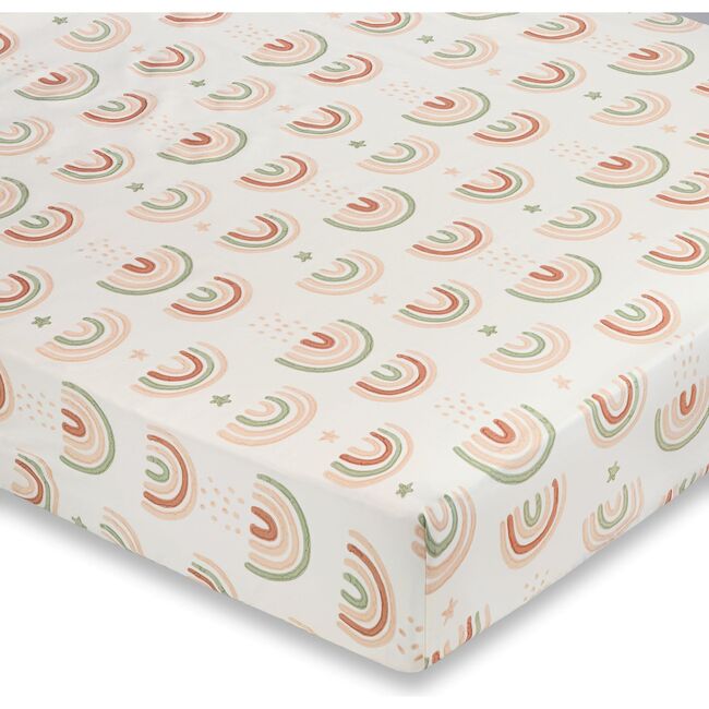 Parker Fitted Crib Sheet (Rainbow)