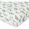 Parker Green Leaf Fitted Crib Sheet - Crib Sheets - 1 - thumbnail