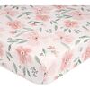 Parker Fitted Crib Sheet (Pink Floral) - Crib Sheets - 1 - thumbnail