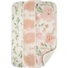 Parker 3-pc. Newborn Burp Cloth Set (Pink Floral) - Burp Cloths - 1 - thumbnail