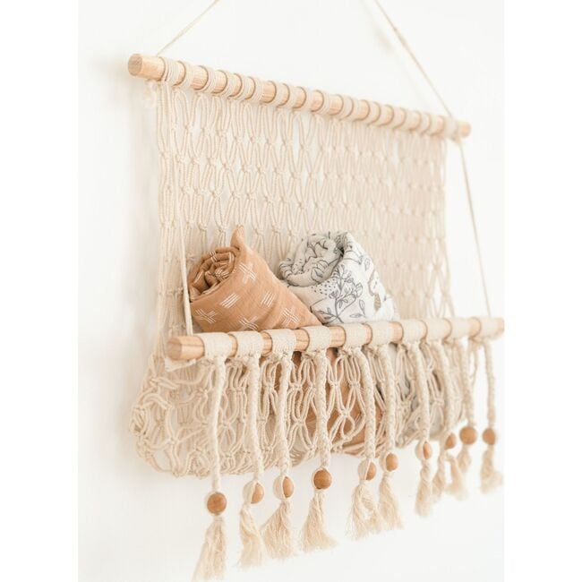 Willow Hanging Macrame Basket Storage - Wall Décor - 6