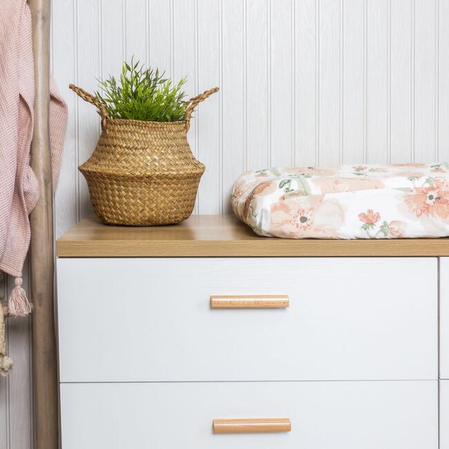 Parker Pink Floral Changing Pad Cover - Changing Pads - 4